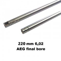 Cañón 220 mm 6,02 stainless steel AEG final bore
