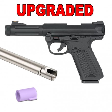 Pistola AAP01 + cañón Dual Bore + Goma Modify lila by Fijo Custom