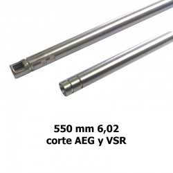 Cañón 550 mm 6,02 stainless steel AEG y VSR