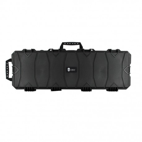 Maleta fusil rígida con ruedas 102 mm negra Corso