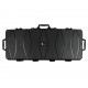 Maleta fusil rígida con ruedas 122 mm negra Corso