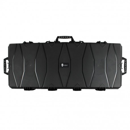 Maleta fusil rígida con ruedas 122 mm negra Corso