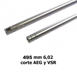 Cañón 495 mm 6,02 stainless steel AEG y VSR