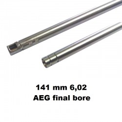 Cañón 141 mm 6,02 stainless steel AEG y VSR